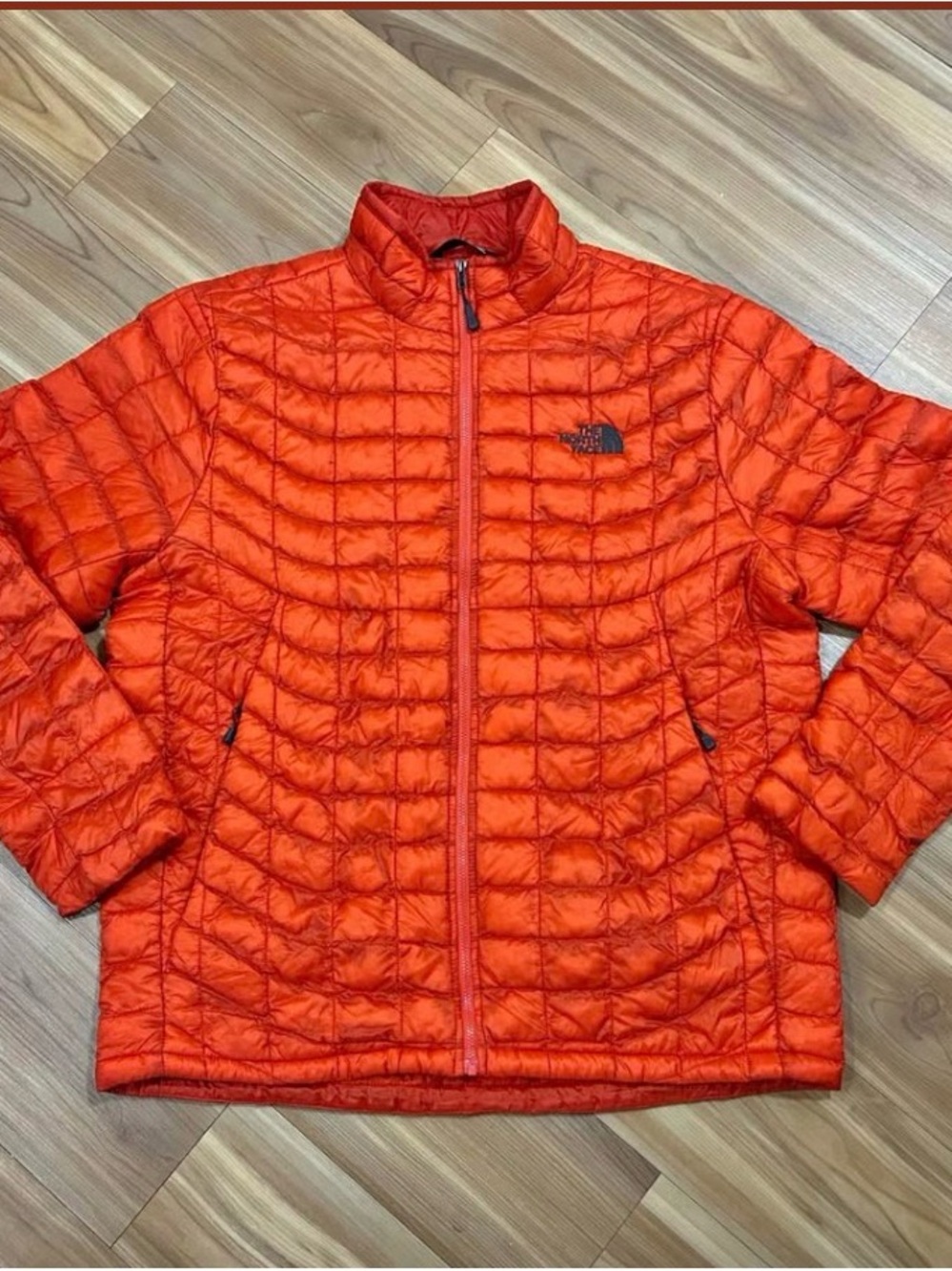 The North Face Orange Packable Quilted Puffer Jacket